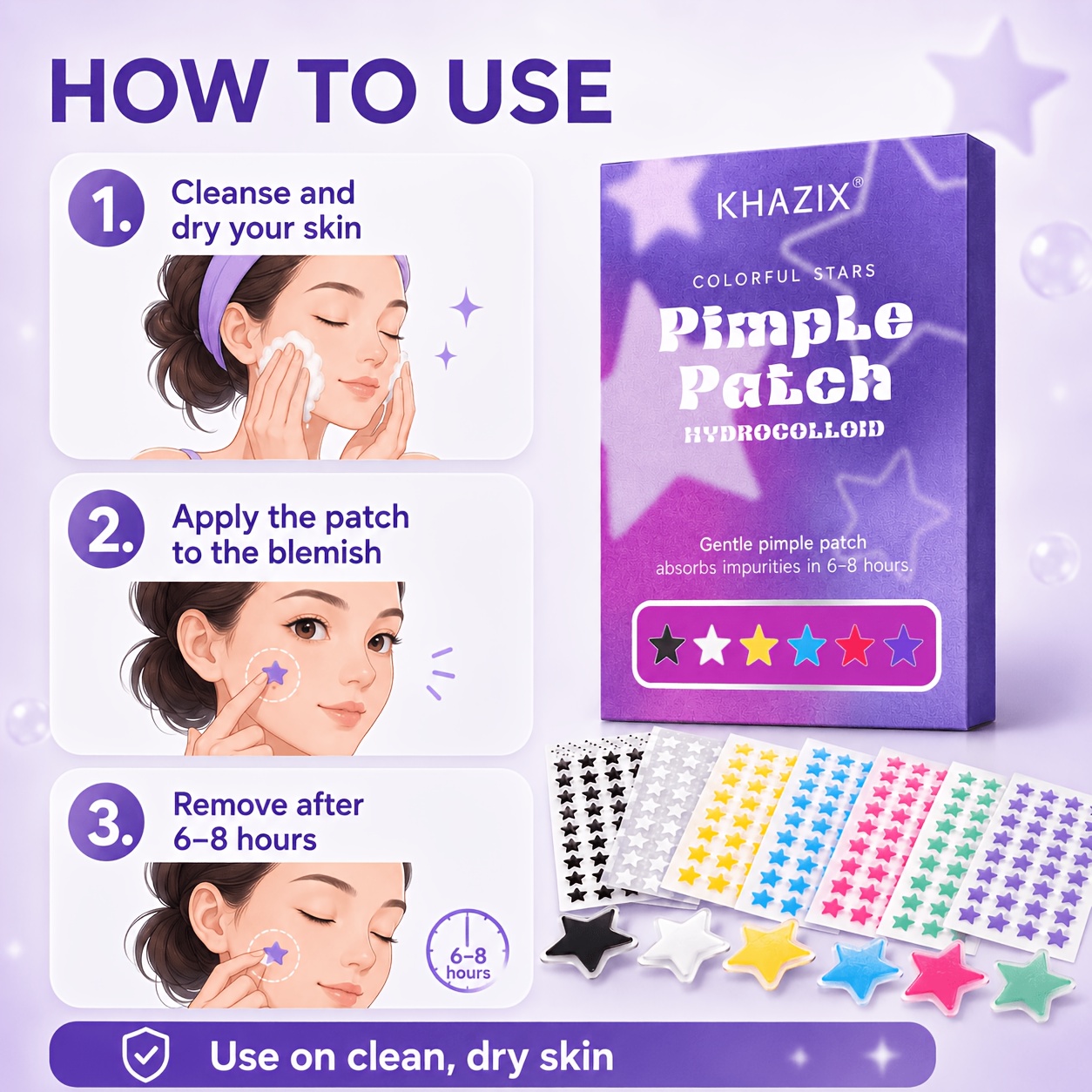 280 stickers - Colorful Star P - Skincare The Originote ulasan dan harga