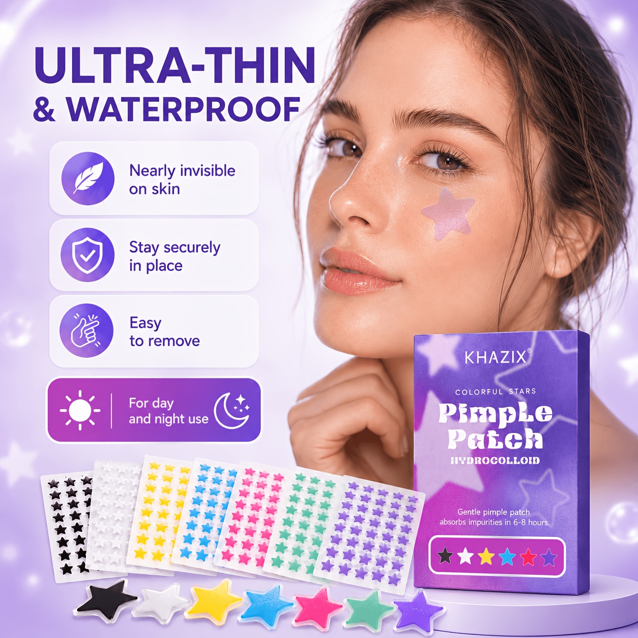 280 stickers - Colorful Star P - Skincare The Originote ulasan dan harga