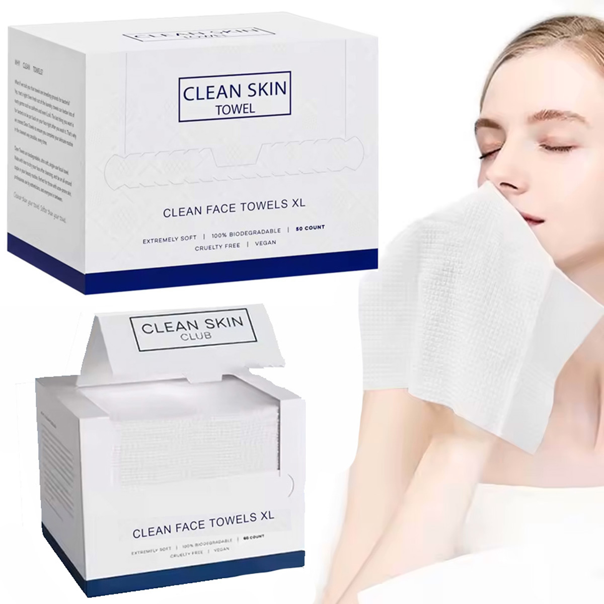 50Pcs/Box Disposable Face Towe - Xl Skincare ulasan dan harga