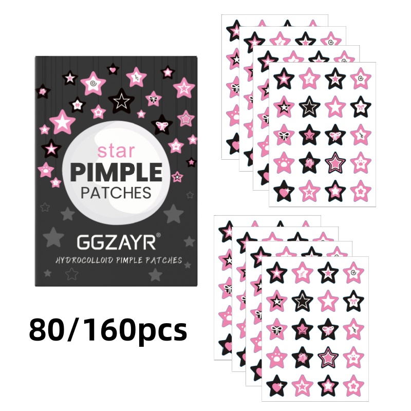 80/160pcs Star Acne Patch Set  - Skincare The Originote ulasan dan harga