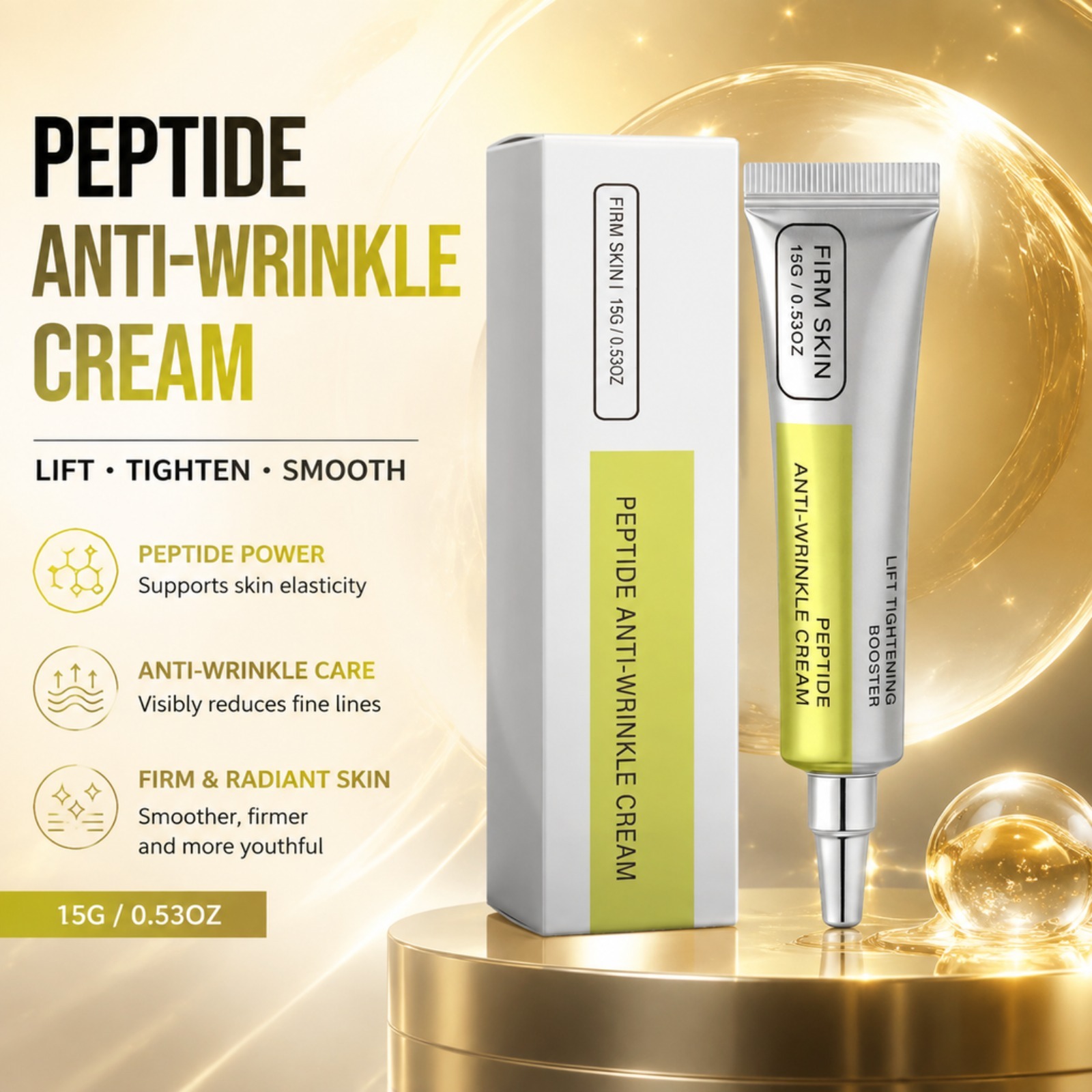 Peptide Retinol Face Cream Fir - Eye Cream Peptide ulasan dan harga