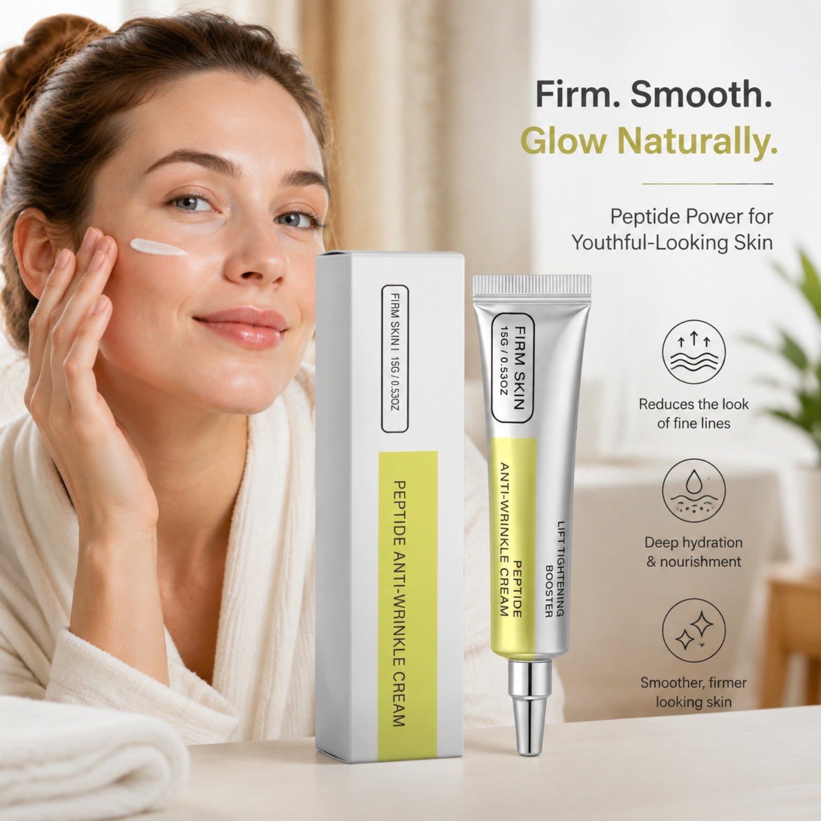 Peptide Retinol Face Cream Fir - Eye Cream Peptide ulasan dan harga